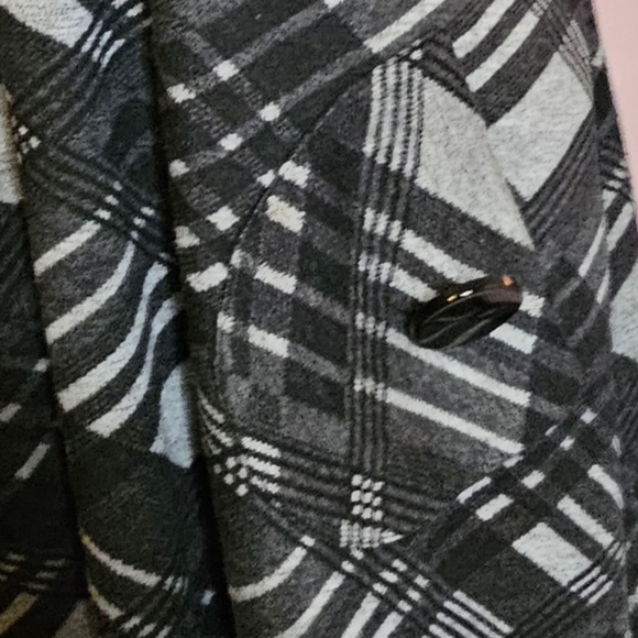 Midi/ Mini fall soft dress, gray and black size 14 - Picture 9 of 10